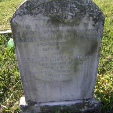 HARMSWORTH Robert William -1951 :: FORSTER Leonard Jesse -1952