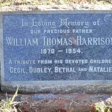 HARRISON William Thomas 1870-1954