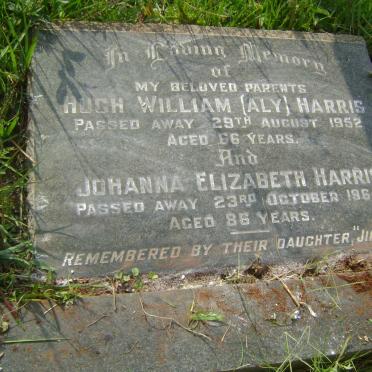 HARRIS Hugh William -1952 &amp; Johanna Elizabeth -1964