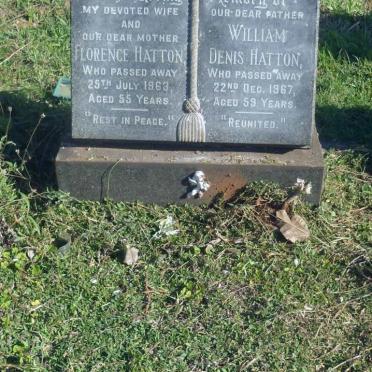 HATTON William Denis -1967 &amp; Florence -1963 :: HATTON Len 1939-1996