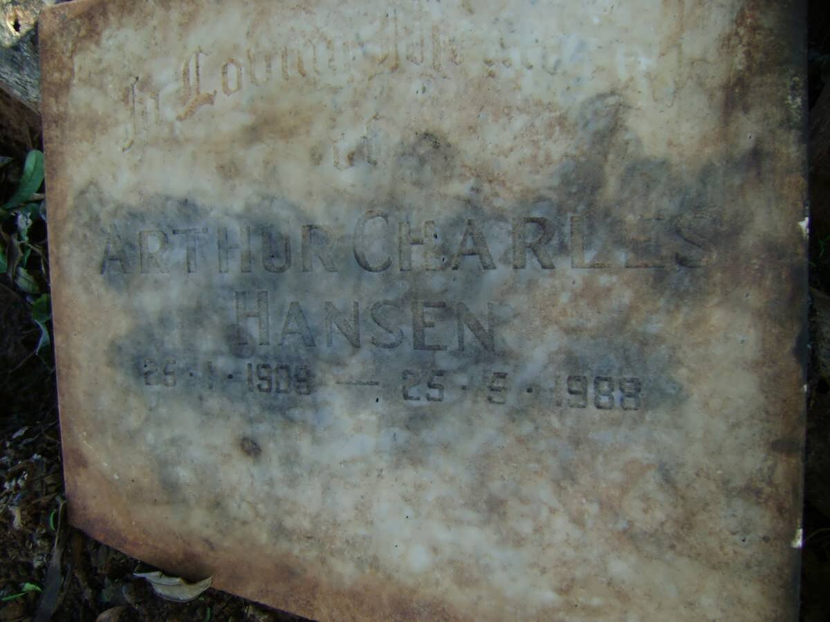 HANSEN Arthur Charles 1909-1988