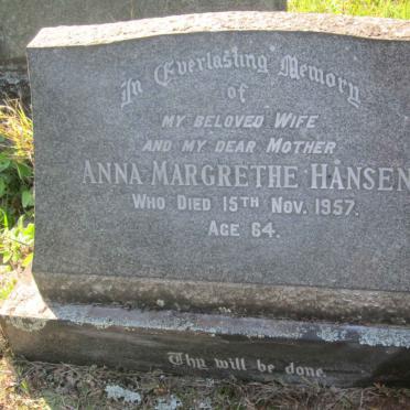 HANSEN Anna Margrethe -1957