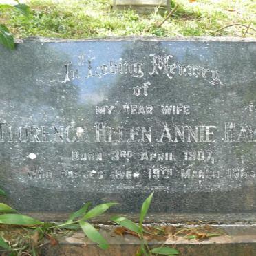 HAYES Florence Helen Annie 1907-1965