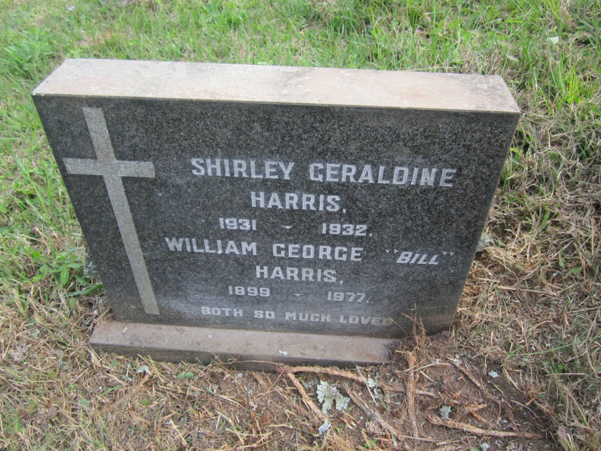 HARRIS William George 1899-1977 :: HARRIS Shirley Geraldine 1931-1932