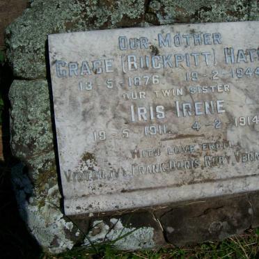 HATCH Grace nee BUCKPITT 1876-1944 :: HATCH Iris Irene 1911-1914