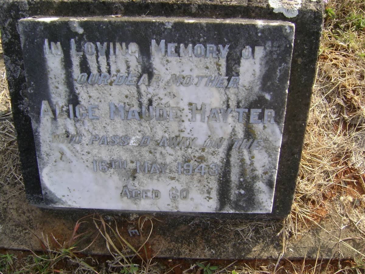 HAYTER Alice Maude -1943