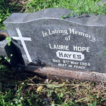 HAYES Laurie Hope -1984