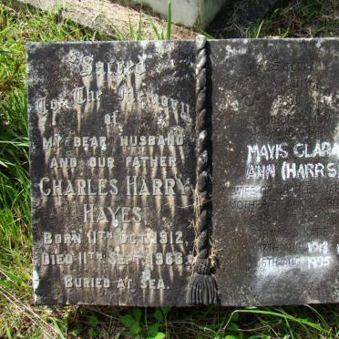 HAYES Charles Harry 1912-1966 &amp; Mavis Clara Ann HARRIS 1913-1995
