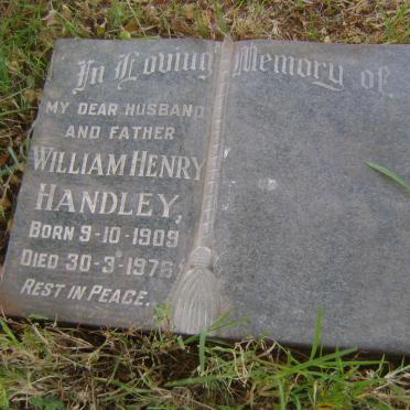 HANDLEY William Henry 1909-1976