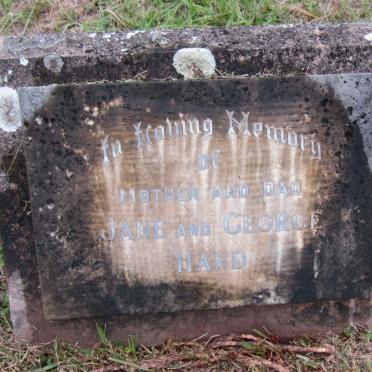 HAND George -1930 &amp; Jane -1935