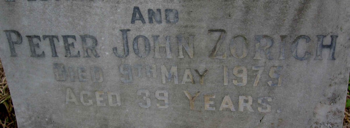 ZORICH Peter John -1975