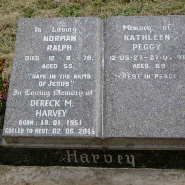 HARVEY Kathleen Peggy 1927-1996 :: HARVEY Norman Ralph -1976 :: HARVEY Dereck M. 1951-2015