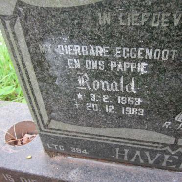 HAVENGA Ronald 1953-1983 