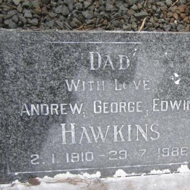 HAWKINS Andrew George Edwin 1910-1986 :: HAWKINS Olga Marie -1956 :: TRUBLET Marie Henriette -1967