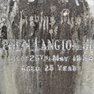 HORNBY Stephen Langton -1933