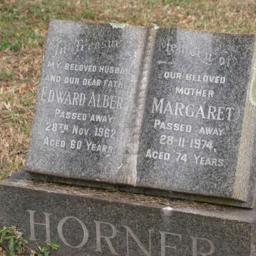 HORNER Edward Albert -1962 &amp; Margaret -1974