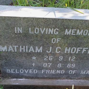 HOFFMAN Mathiam J.C. 1912-1989