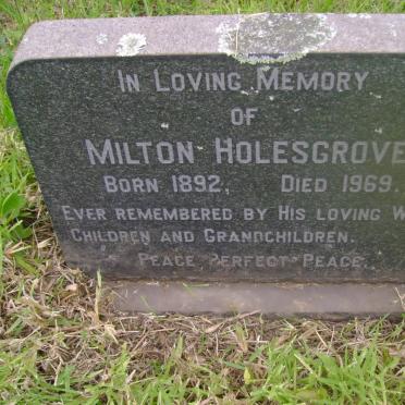 HOLESGROVE Milton 1892-1969