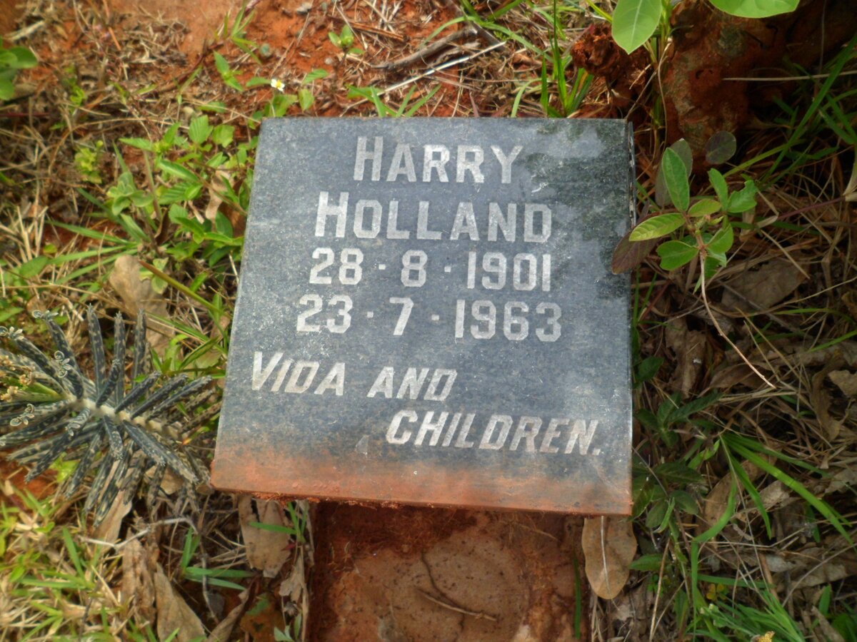 HOLLAND Harry 1901-1963