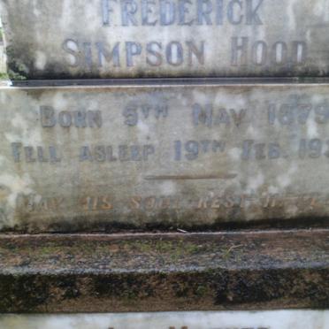 HOOD Frederick Simpson -1937