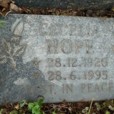 HOPE Cecelia 1920-1995