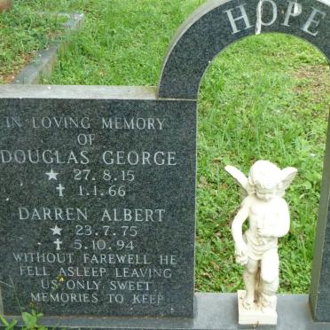 HOPE Douglas George 1915-1966 :: HOPE Darren Albert 1975-1994
