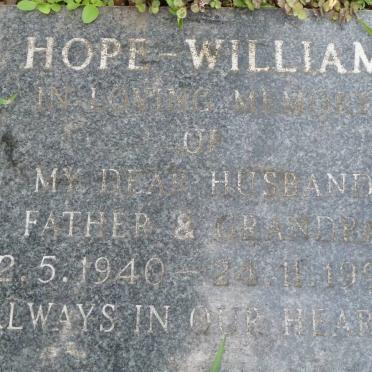 HOPE William 1940-1999