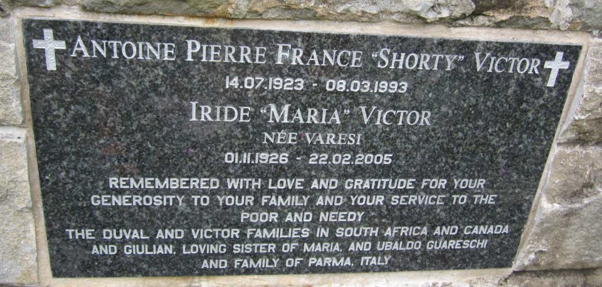 VICTOR Antoine Pierre France 1923-1993 &amp; Iride nee VARESI 1926-2005