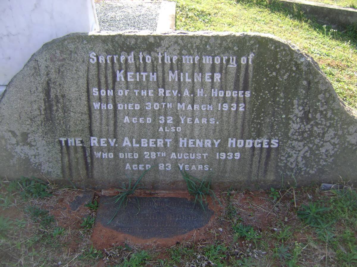 HODGES Albert Henry -1939 :: HODGES Keith Milner -1932