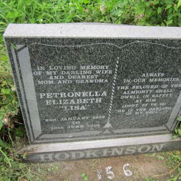 HODKINSON Petronella Elizabeth 1939-2005