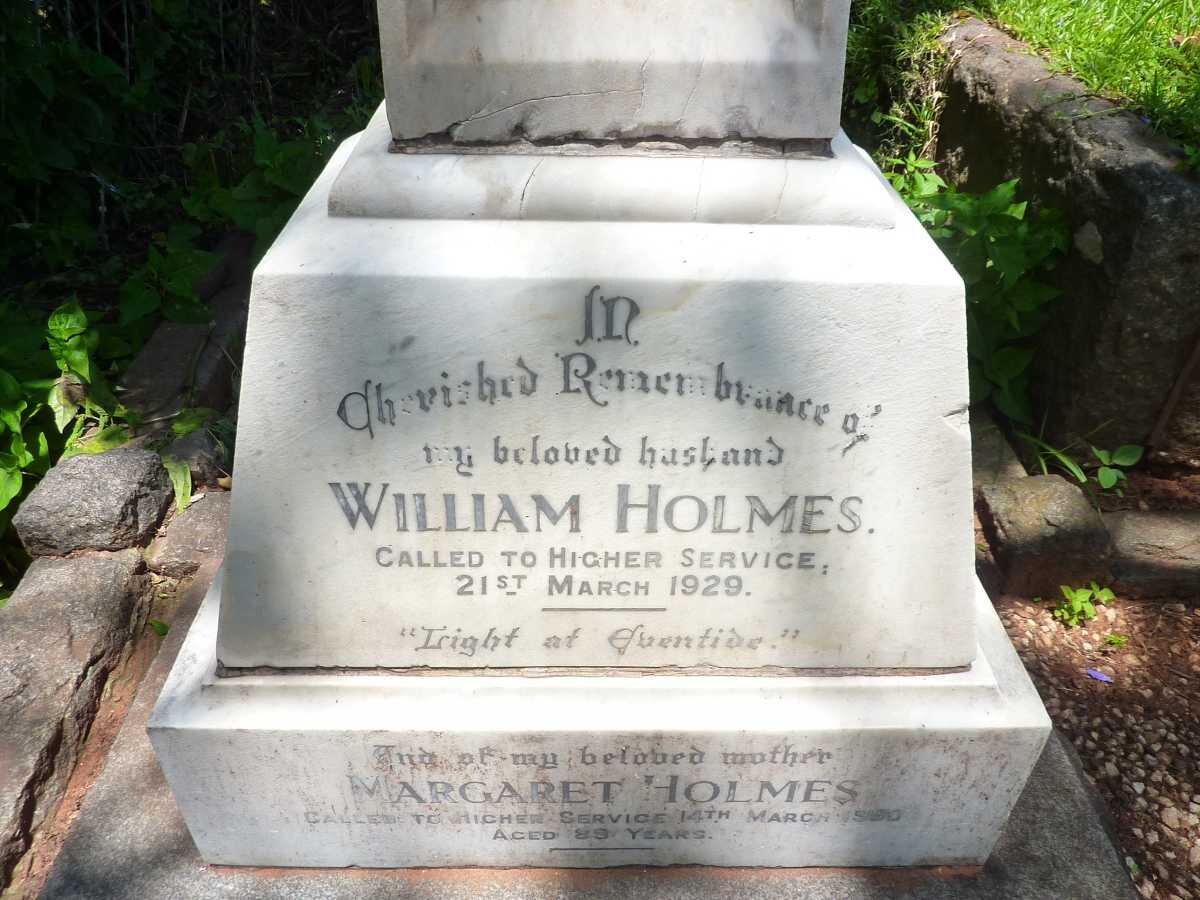 HOLMES William -1929 &amp; Margaret 1960