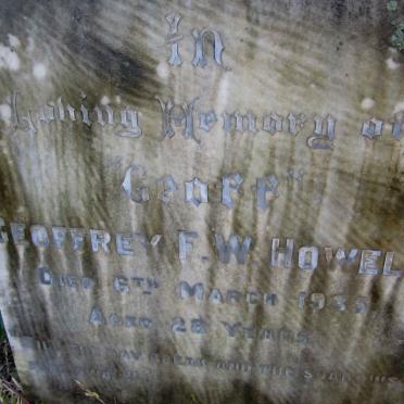 HOWELL Geoffrey F. W. -1935 