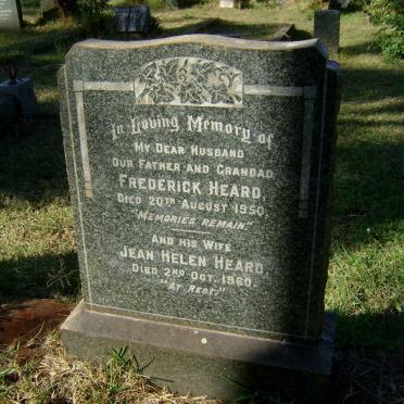 HEARD Frederick -1950 &amp; Jean Helen -1960