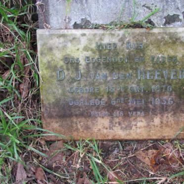 HEEVER D.J., van den 1870-1936
