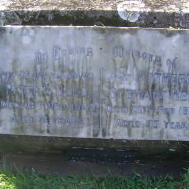 HERD Peter G. -1949 &amp; Katherine STEWART -1978