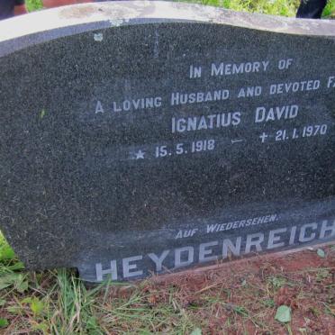 HEYDENREICH Ignatius David 1918-1970