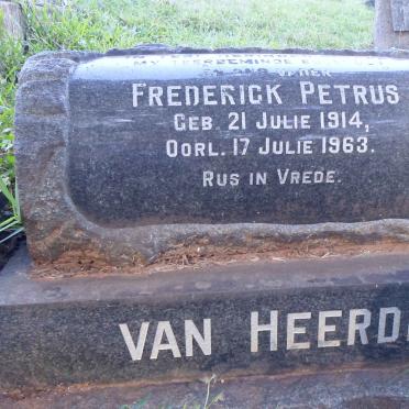 HEERDEN Frederick Petrus, van 1914-1963