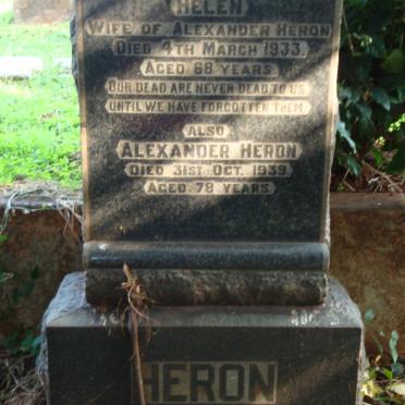 HERON Alexander -1939 &amp; Helen -1933