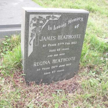 HEATHCOTE James -1953 &amp; Regina -1968