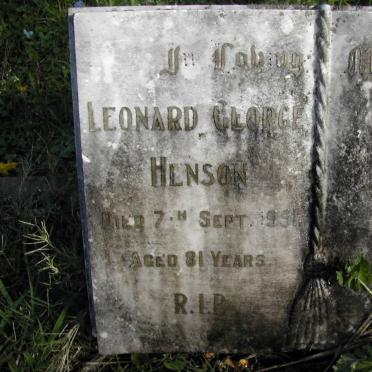 HENSON Leonard George -1951