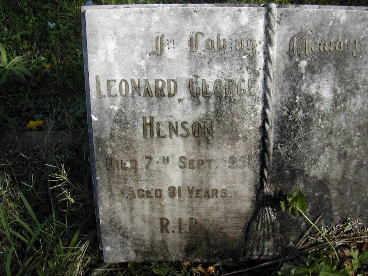 HENSON Leonard George -1951