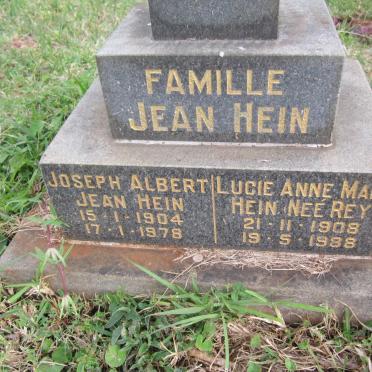 HEIN Joseph Albert Jean 1904-1978 &amp; Lucie Anne Marie REY 1908-1988