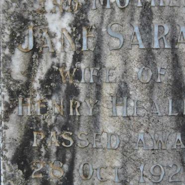 HEALEY Henry 1859-1941 &amp; Jane Sarah -1927