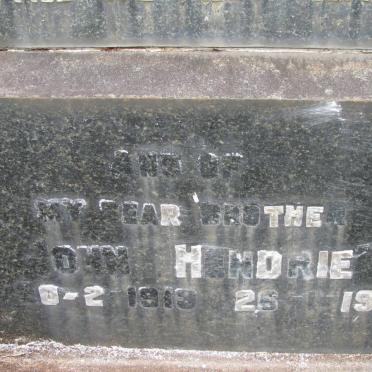 HENDRIE William Muir -1941 &amp; Mary Walker Main -1965 :: HENDRIE John 1919-1980 