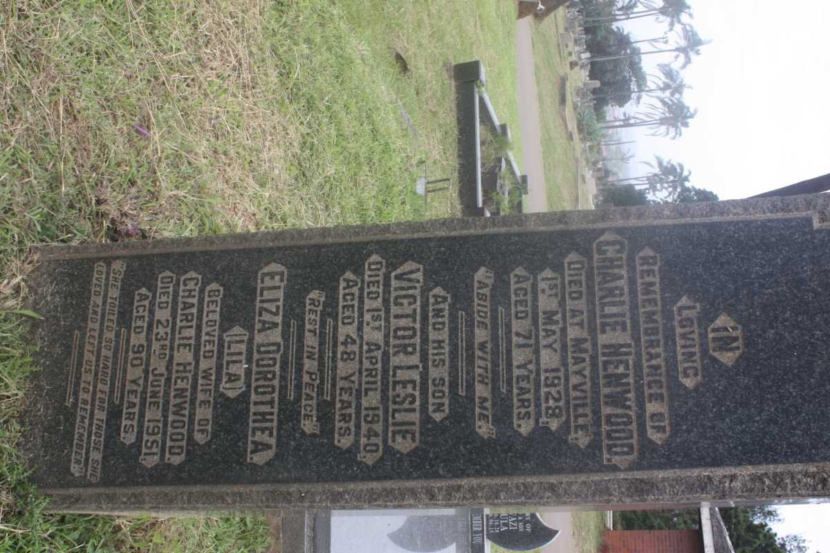 HENWOOD Charlie -1928 &amp; Eliza Dorothea -1951 :: HENWOOD Victor Leslie -1940 :: HENWOOD Cecil Lambert -1956 &amp; Viva -1943