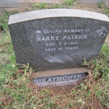 HEATHCOTE Harry Patrick -1976