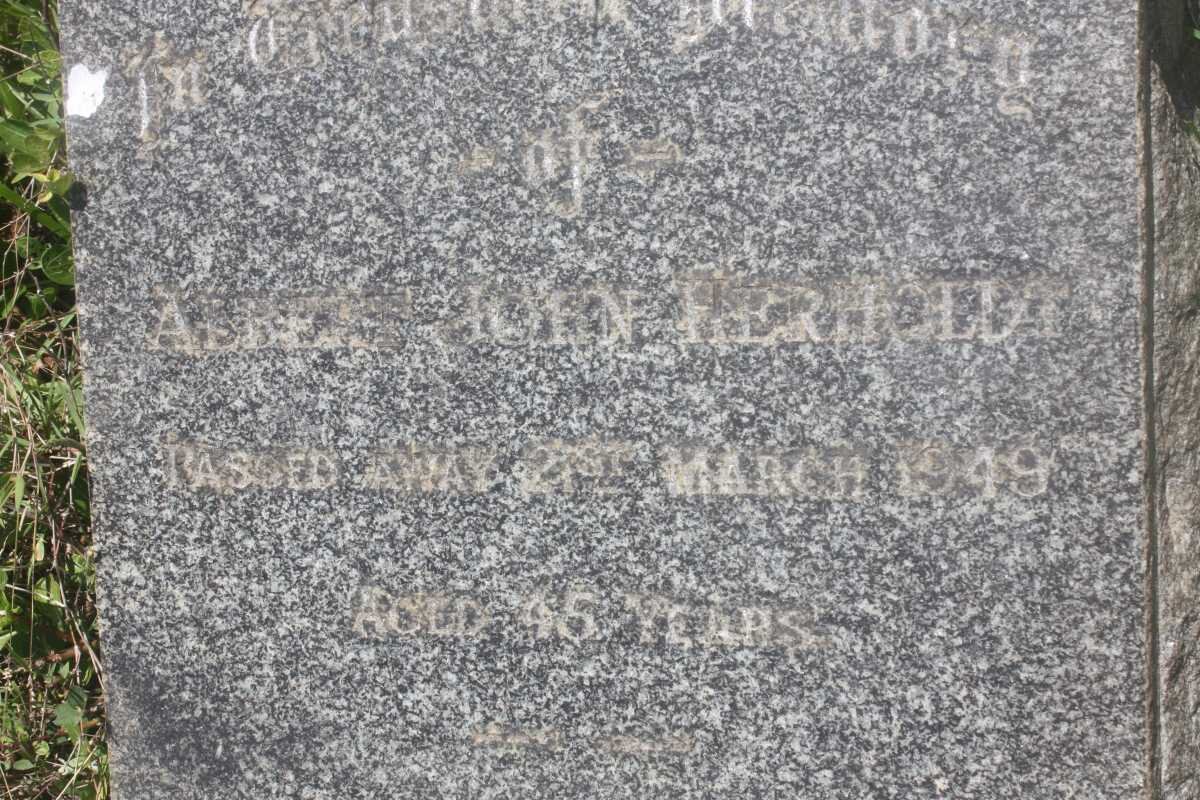 HERHOLDT Albert John -1949