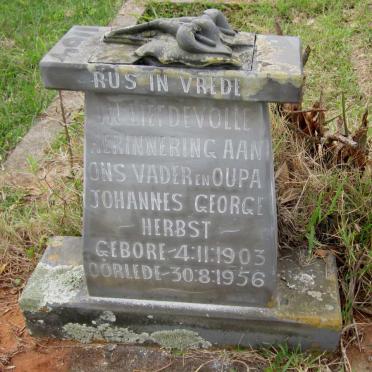 HERBST Johannes George 1903-1956