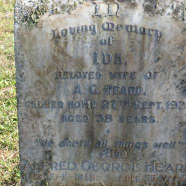 HEARD Alfred George -1946 &amp; Ida -1925
