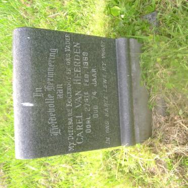 HEERDEN Carel, van -1969